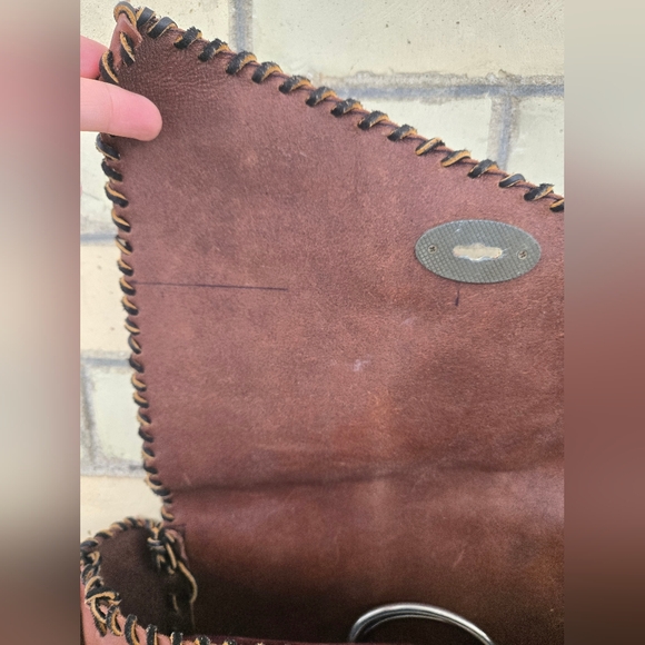Vintage Handmade Leather Messenger Bag - Picture 5 of 16